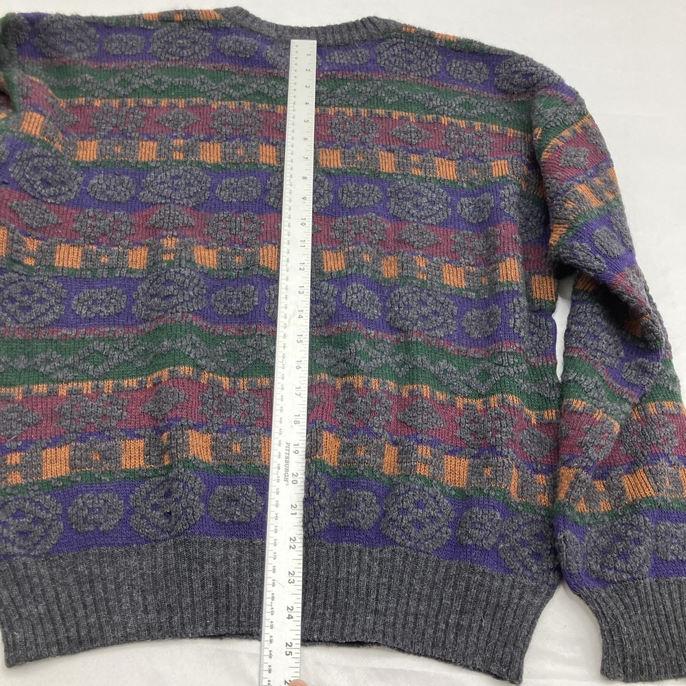 Vintage Cambridge Classics Pullover Geometric Knit Sweatshirt Men's Size Large - Picture 7 of 7